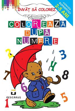 Copertă produs Colorează după numere. Invăț să colorez