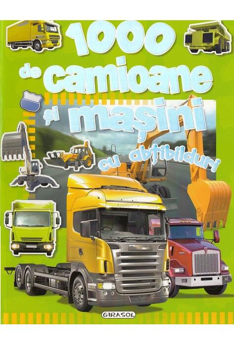 Copertă produs 1000 de camioane şi maşini cu abţibilduri