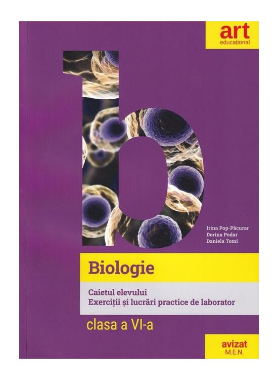 Copertă produs Biologie. Clasa a VI-a. Caietul elevului. Exerciții și lucrări practice de laborator - gallery big 1