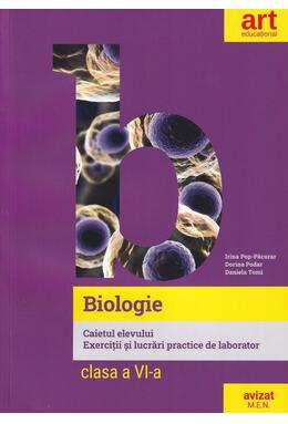 Copertă produs Biologie. Clasa a VI-a. Caietul elevului. Exerciții și lucrări practice de laborator