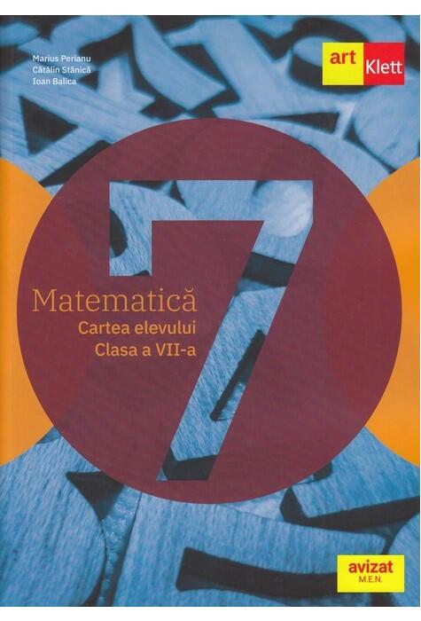 Copertă produs Matematică. Cartea elevului. Clasa a VII-a.