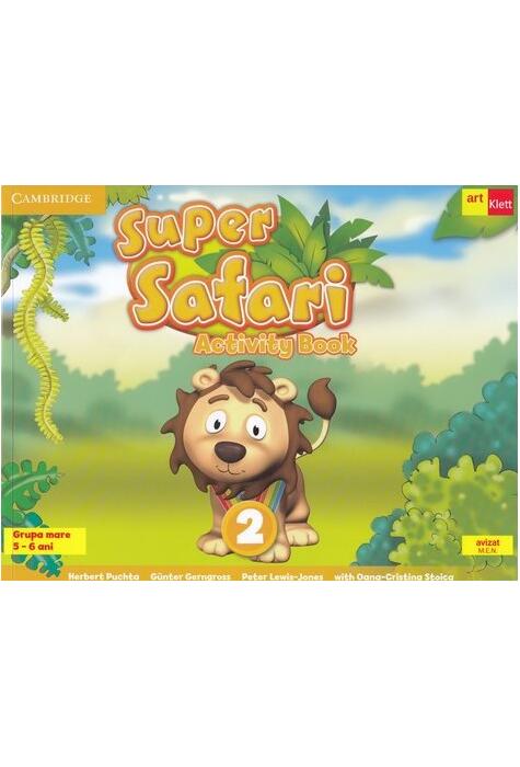 Copertă produs Super Safari 2. Activity Book. Limba Engleză. Grupa mare (5-6 ani) + CD audio