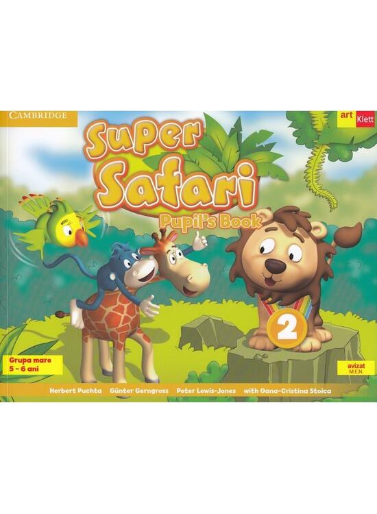 Copertă produs Super Safari 2. Pupil's Book. Limba Engleză. Grupa mare (5-6 ani) + CD audio - gallery big 1