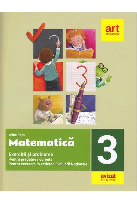 Copertă produs Exerciții și probleme de matematică. Clasa a III-a (+ Portofoliu de evaluare al elevului)