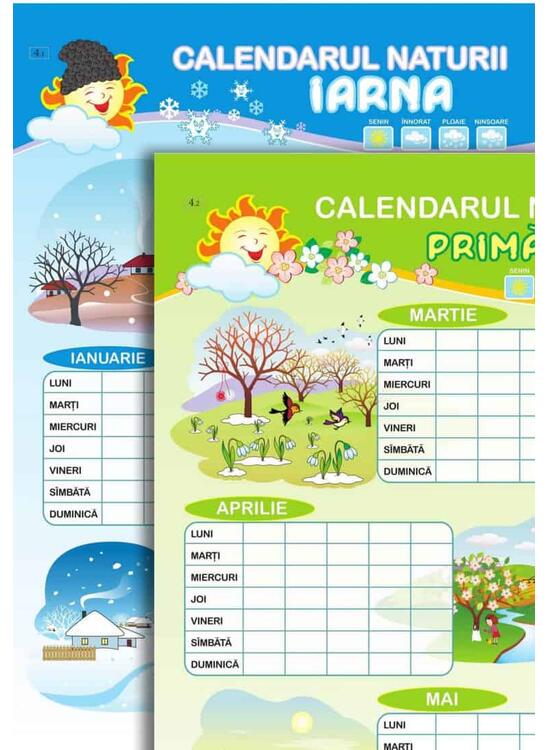 Copertă produs Planșe - Calendarul naturii. Iarnă - Primăvară - gallery big 2