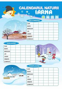 Copertă produs Planșe - Calendarul naturii. Iarnă - Primăvară