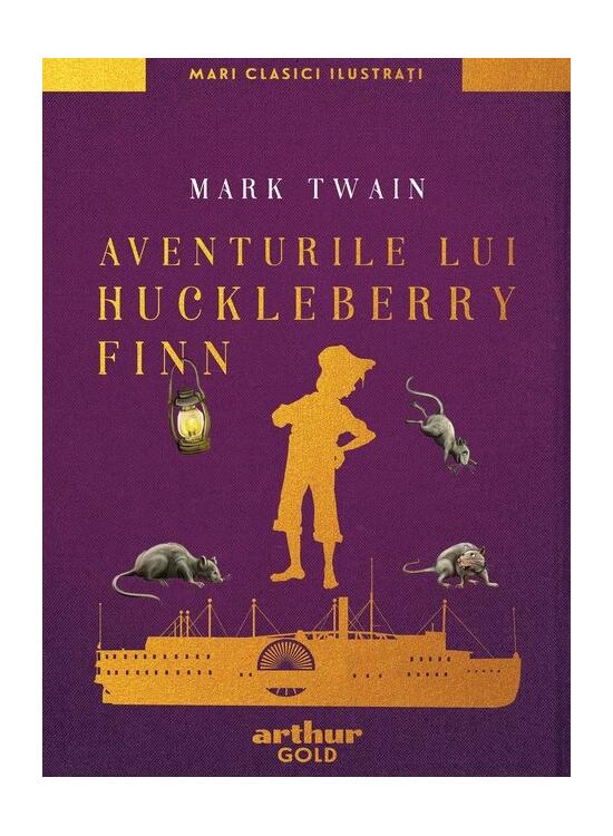 Copertă produs Aventurile lui Huckleberry Finn | Mari clasici ilustrați - gallery big 1