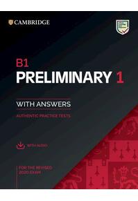 Copertă produs B1 Preliminary 1 for the revised 2020 exam, with answers and with audio