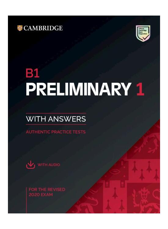 Copertă produs B1 Preliminary 1 for the revised 2020 exam, with answers and with audio - gallery big 1