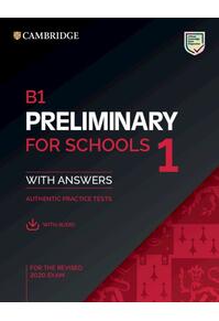 Copertă produs B1 Preliminary for Schools 1 for the revised 2020 exam with answers and with audio