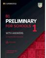 Copertă produs B1 Preliminary for Schools 1 for the revised 2020 exam with answers and with audio - thumb 1