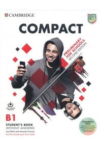 Copertă produs Compact Preliminary for Schools. Student's Pack (Student's Book without answers with online practice and Workbook without answers with audio download)