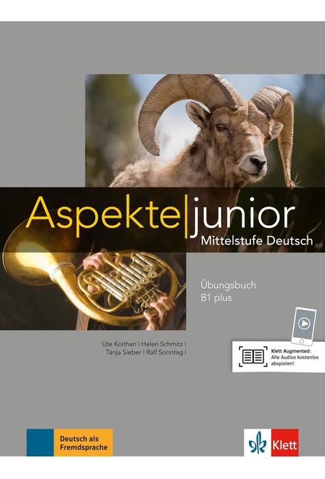 Copertă produs Aspekte junior Arbeitsbuch B1+ mit Audio