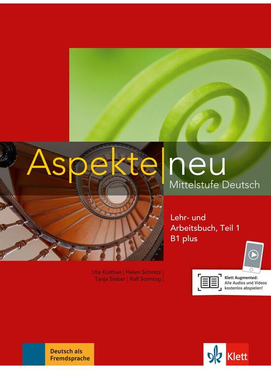 Copertă produs Aspekte neu B1+, Lehr-/Arbeitsbuch Teil 1 - gallery big 1