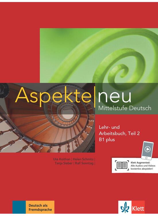 Copertă produs Aspekte neu B1+, Lehr-/Arbeitsbuch Teil 2 - gallery big 1