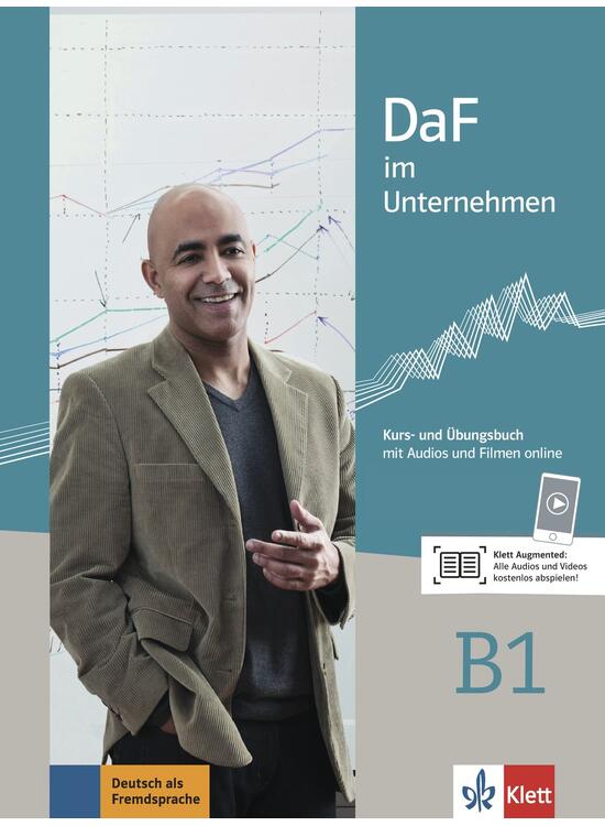 Copertă produs DaF im Unternehmen B1. Kurs- und &Uuml;bungsbuch mit Audios und Filmen online - gallery big 1