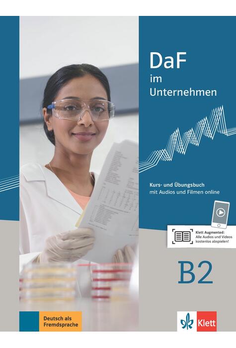 Copertă produs DaF im Unternehmen B2. Kurs- und &Uuml;bungsbuch mit Audios und Filmen online