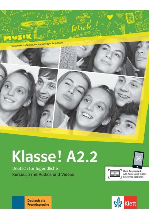 Copertă produs Klasse! A2.2. Kursbuch mit Audios und Videos