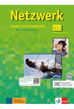 Copertă produs Netzwerk A2.2 Kursbuch/Arbeitsbuch Teil 2 +2CDs+DVD