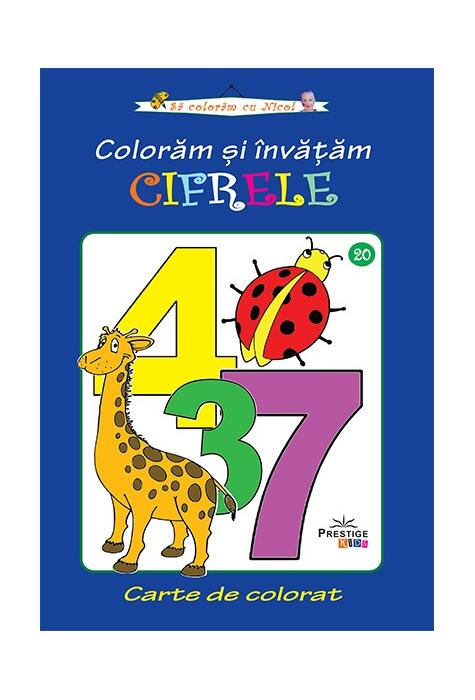 Copertă produs Colorăm și &icirc;nvățăm cifrele. Carte de colorat