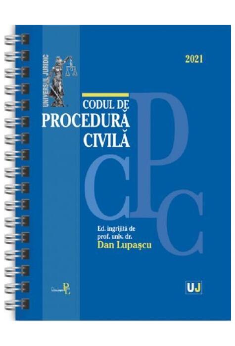 Copertă produs Codul de procedură civilă 2021 (ediție spiralată)