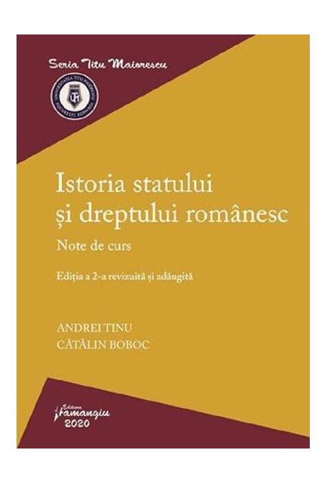 Copertă produs Istoria statului și dreptului rom&acirc;nesc