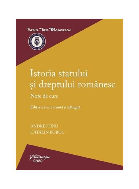 Copertă produs Istoria statului și dreptului rom&acirc;nesc - gallery big 1