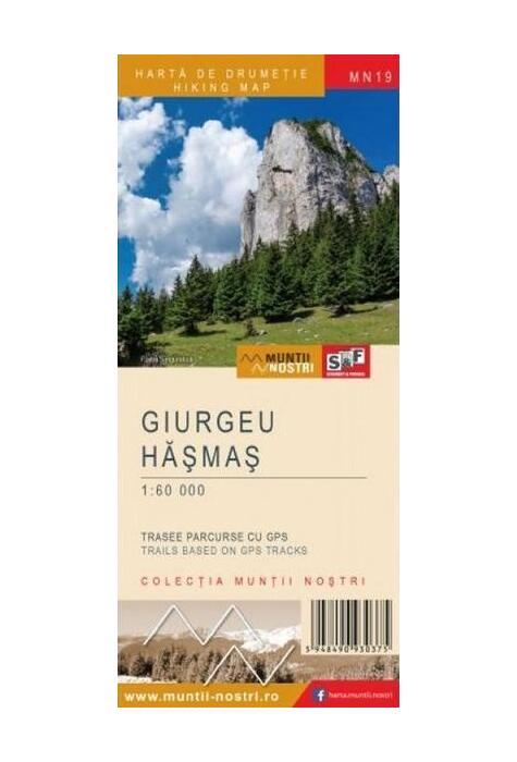 Copertă produs Munții Giurgeu - Hasmas. Hartă de drumeție