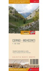 Copertă produs Munții Cernei-Mehedinți. Hartă de drumeție