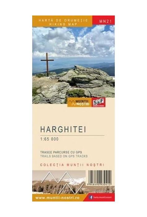 Copertă produs Munții Harghitei. Hartă de drumeție