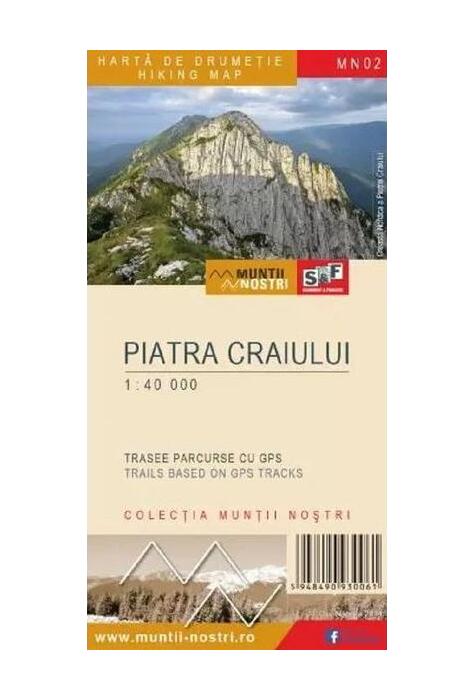 Copertă produs Piatra Craiului. Hartă de drumeție