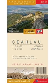 Copertă produs Masivului Ceahlău - Hartă de drumeție