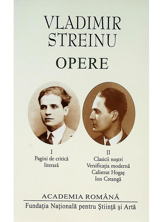 Copertă produs Vladimir Streinu. Opere (vol. I-II) - gallery big 1