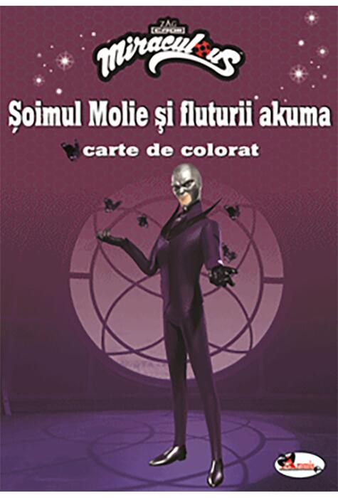Copertă produs Șoimul Molie și fluturii akuma. Carte de colorat
