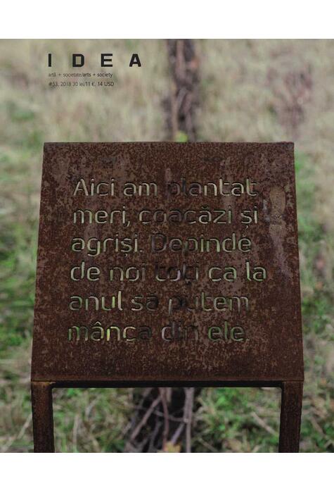 Copertă produs Revista IDEA artă+societate, nr. 53