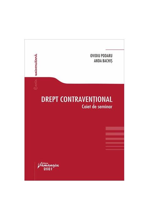 Copertă produs Drept contravențional. Caiet de seminar
