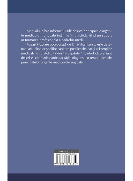 Copertă produs Manual de urgențe medico-chirurgicale pentru școlile sanitare postliceale și asistenții medicali - gallery big 2
