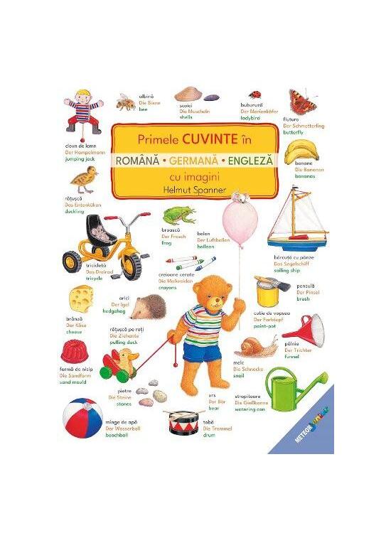 Copertă produs Primele cuvinte &icirc;n rom&acirc;nă, germană, engleză cu imagini - gallery big 1