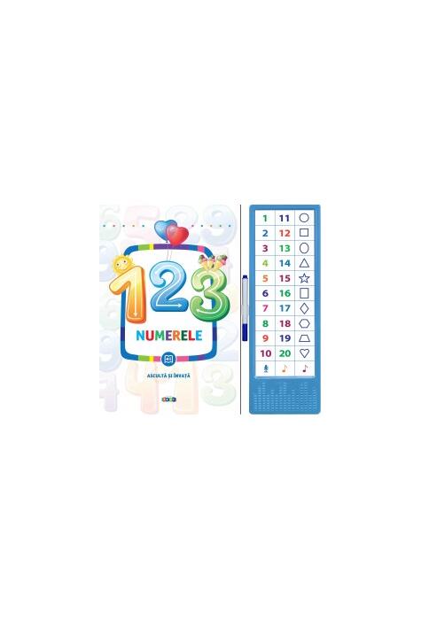 Copertă produs 123 Numerele. Ascultă și &icirc;nvață