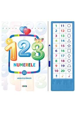 Copertă produs 123 Numerele. Ascultă și &icirc;nvață