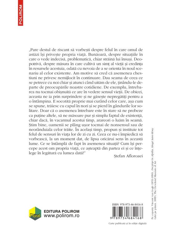 Copertă produs Despre simțul vieții. &Icirc;ntrebări, perplexități, credințe - gallery big 2