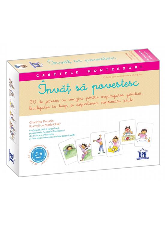 Copertă produs &Icirc;nvăț să povestesc cu Montessori. 90 de jetoane pentru relatat povești și ghid - gallery big 1