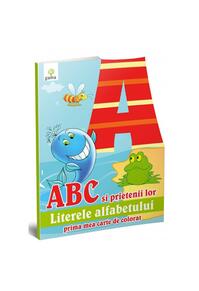 Copertă produs ABC şi prietenii lor. Prima mea carte de colorat
