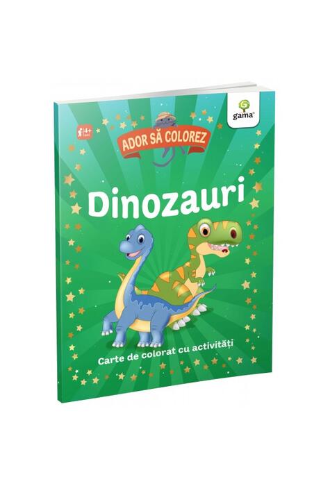 Copertă produs Dinozauri. Ador să colorez