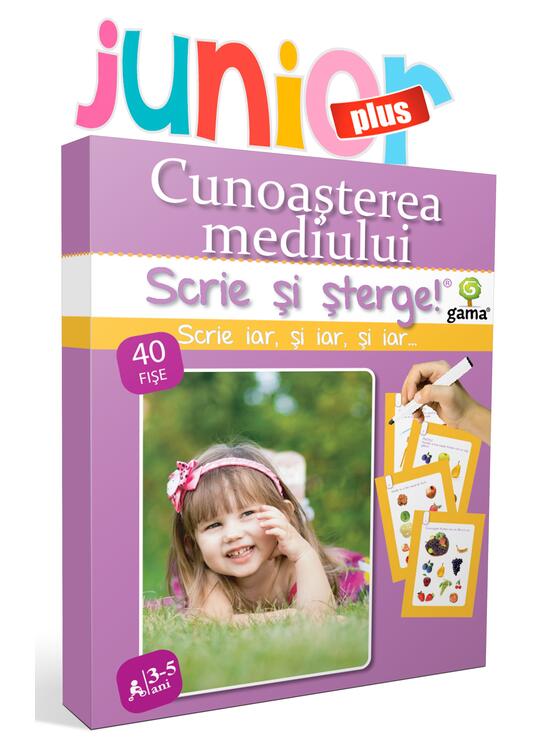 Copertă produs Cunoașterea mediului. Scrie și șterge! Junior plus (3-5 ani) - gallery big 1