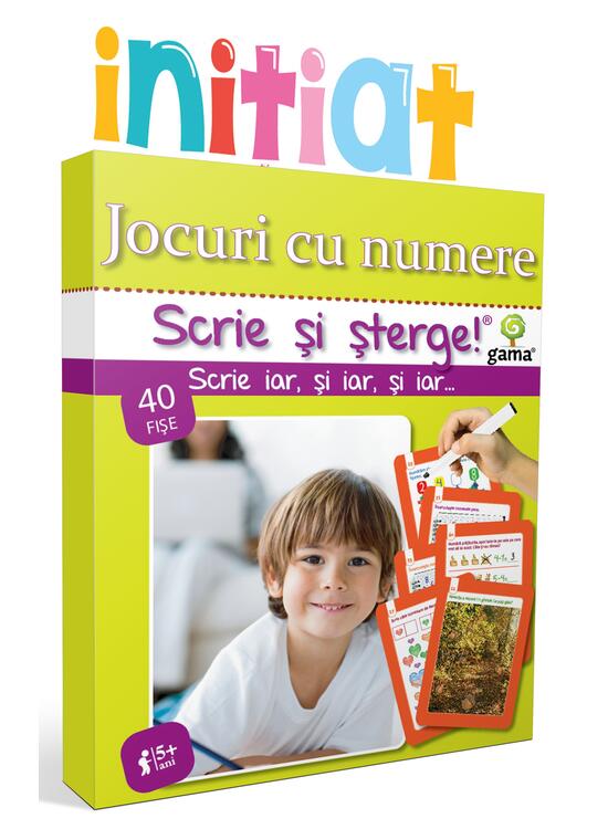 Copertă produs Jocuri cu numere. Scrie și șterge! Inițiat (5+ ani) - gallery big 1