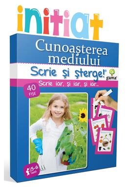 Copertă produs Cunoaşterea mediului. Scrie și șterge! Inițiat (5-6 ani)