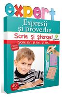 Expresii și proverbe. Scrie și șterge! Expert (7-10 ani)