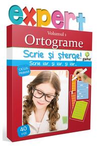 Copertă produs Ortograme, vol. I. Scrie și șterge! Expert (8-10 ani)