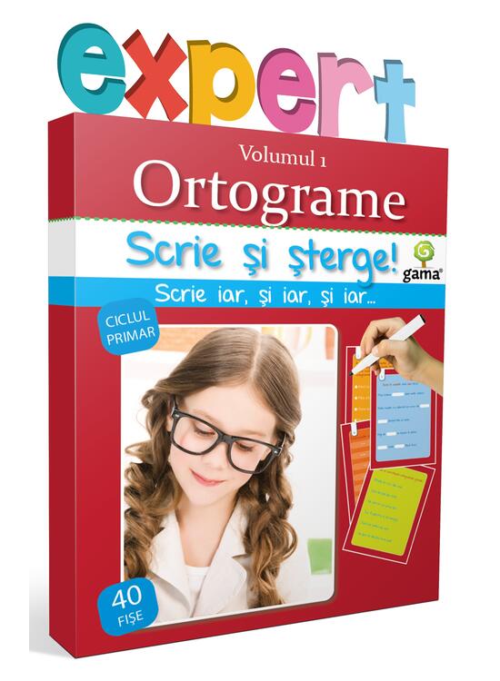 Copertă produs Ortograme, vol. I. Scrie și șterge! Expert (8-10 ani) - gallery big 1